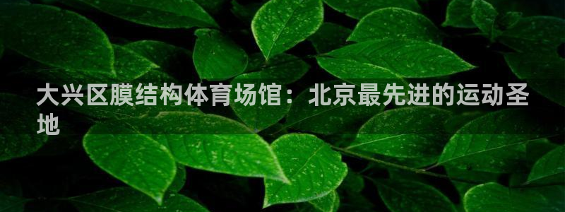 意昂体育3官方客服电话：大兴区膜结构体育场馆：北京最